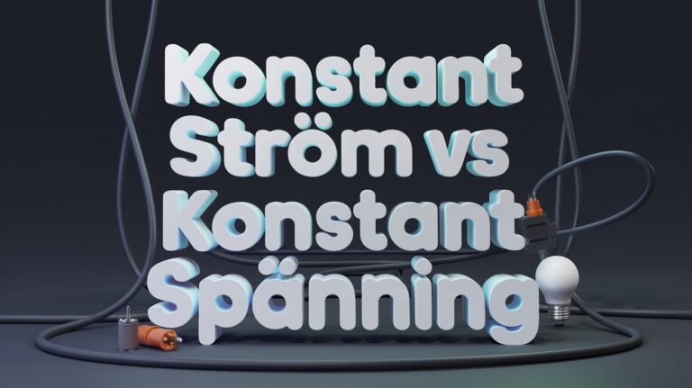 Konstantström vs konstantspänning
